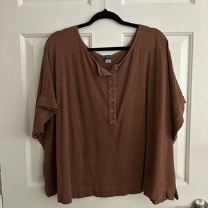 Brown Crop Top